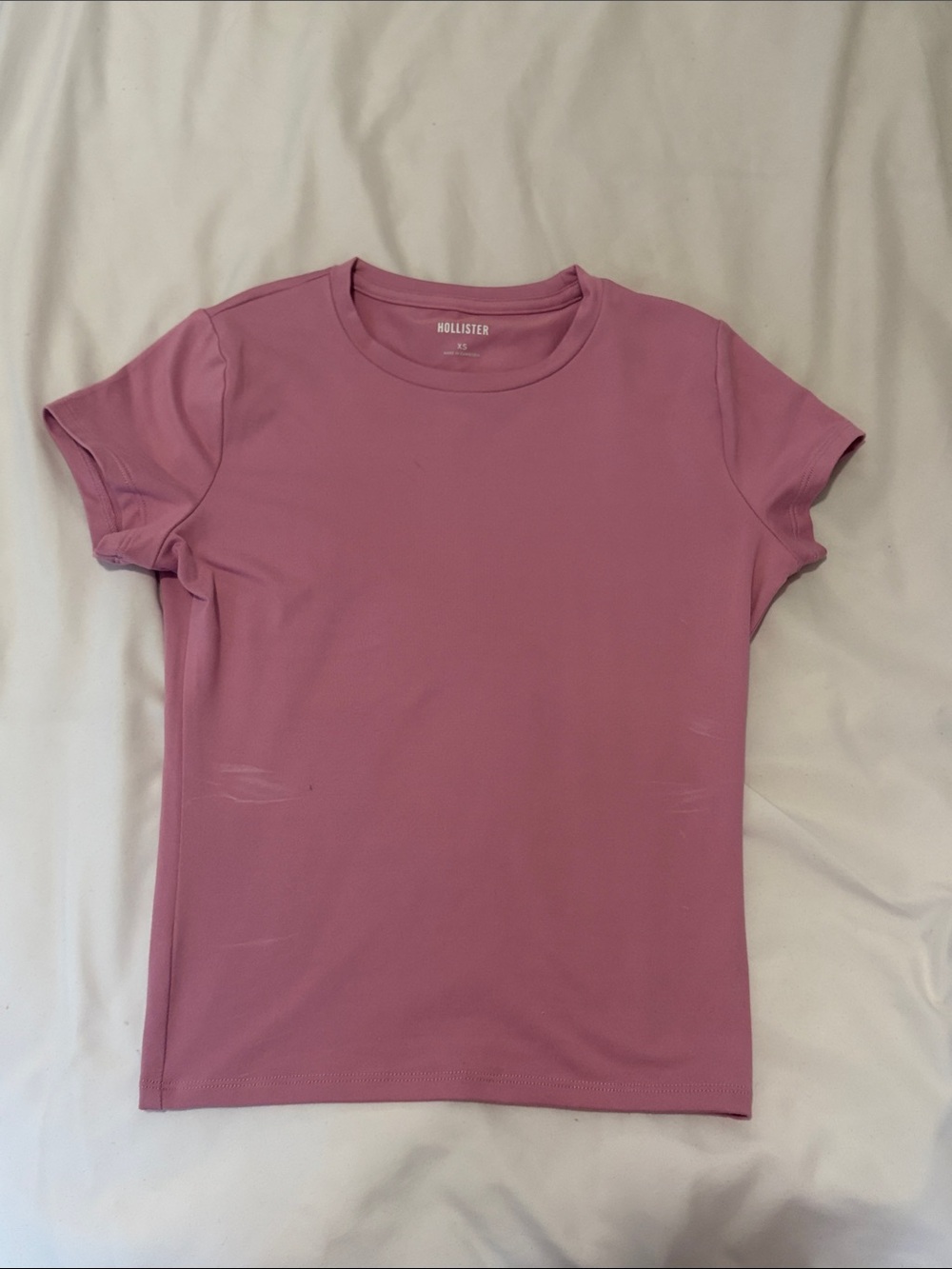 Butter soft Hollister Short Sleeve Crew Tee in Mauve Pink